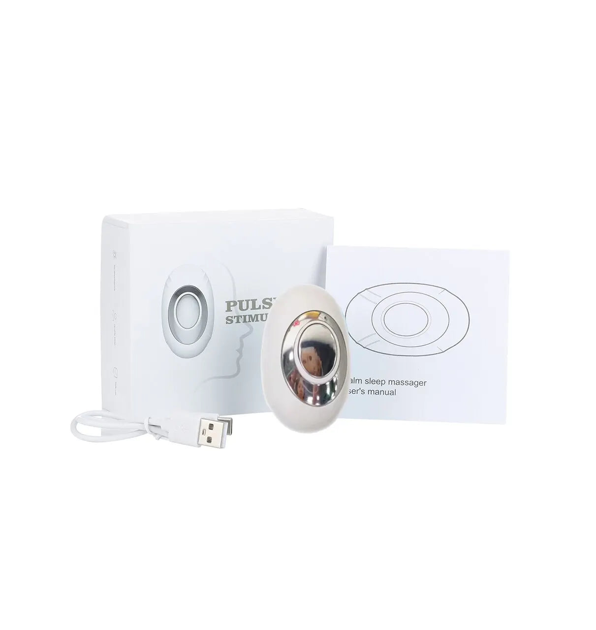 Handheld CES Sleep Aid Microcurrent EMS Pulse Device Hypnosis Insomnia Mental Stress Pressure Relief Anxiety Eliminat Relax