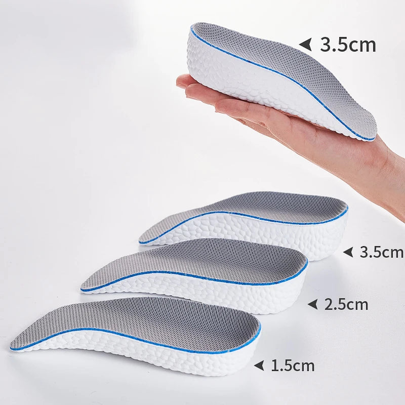 EVA Orthopedic Insoles Pain-Relief Ergonomic High-Arch Height Increasing Insoles Breathable Arch Support Insoles for Daily Wear