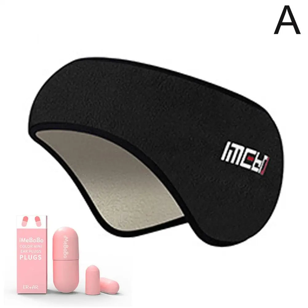 Earmuff Sleep Mask Plush Sleeping Mask Eyemuff Eye Cover For Warm Relax Plush Blindfold Eyes Bandage With Soundproof Earplugs