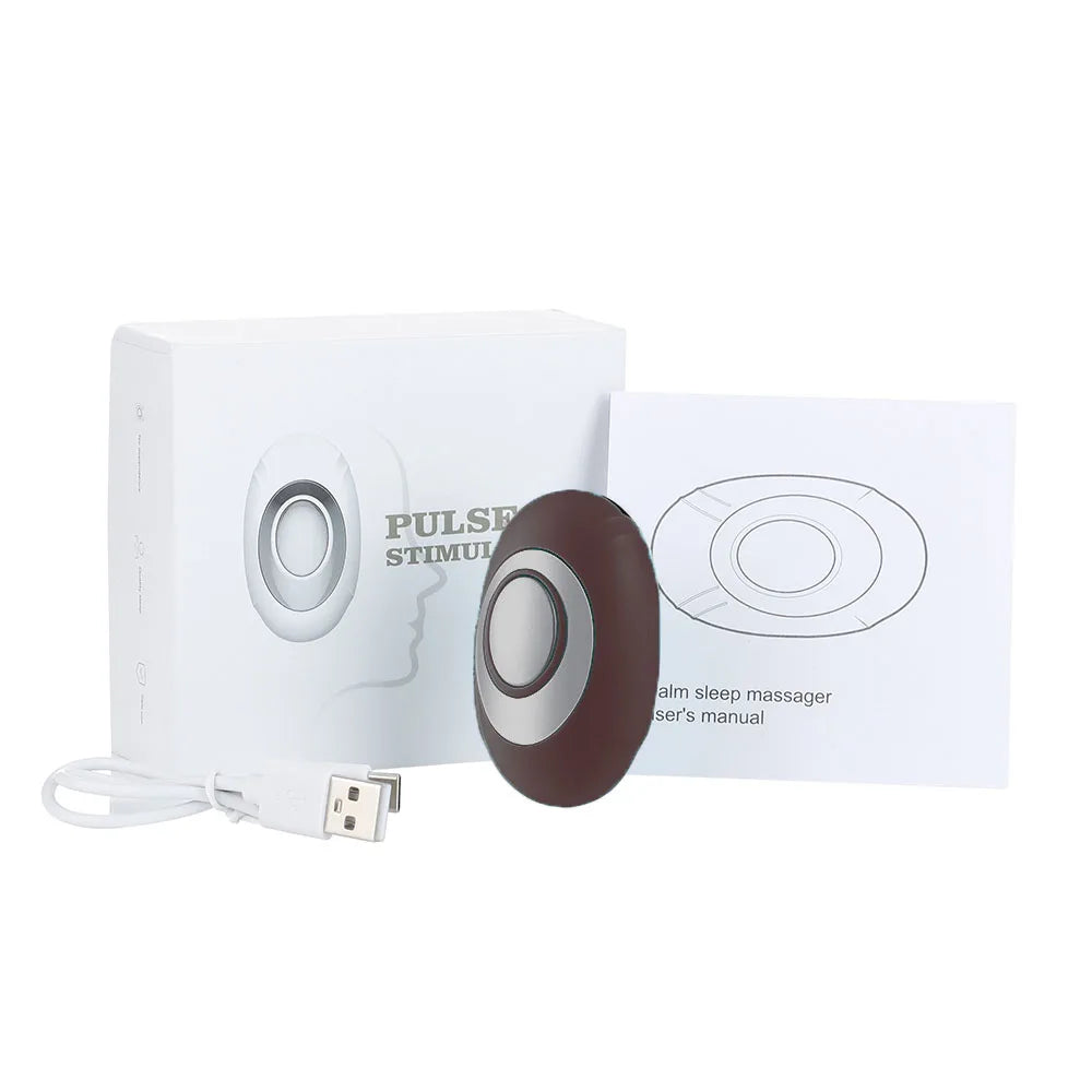 Handheld CES Sleep Aid Microcurrent EMS Pulse Device Hypnosis Insomnia Mental Stress Pressure Relief Anxiety Eliminat Relax