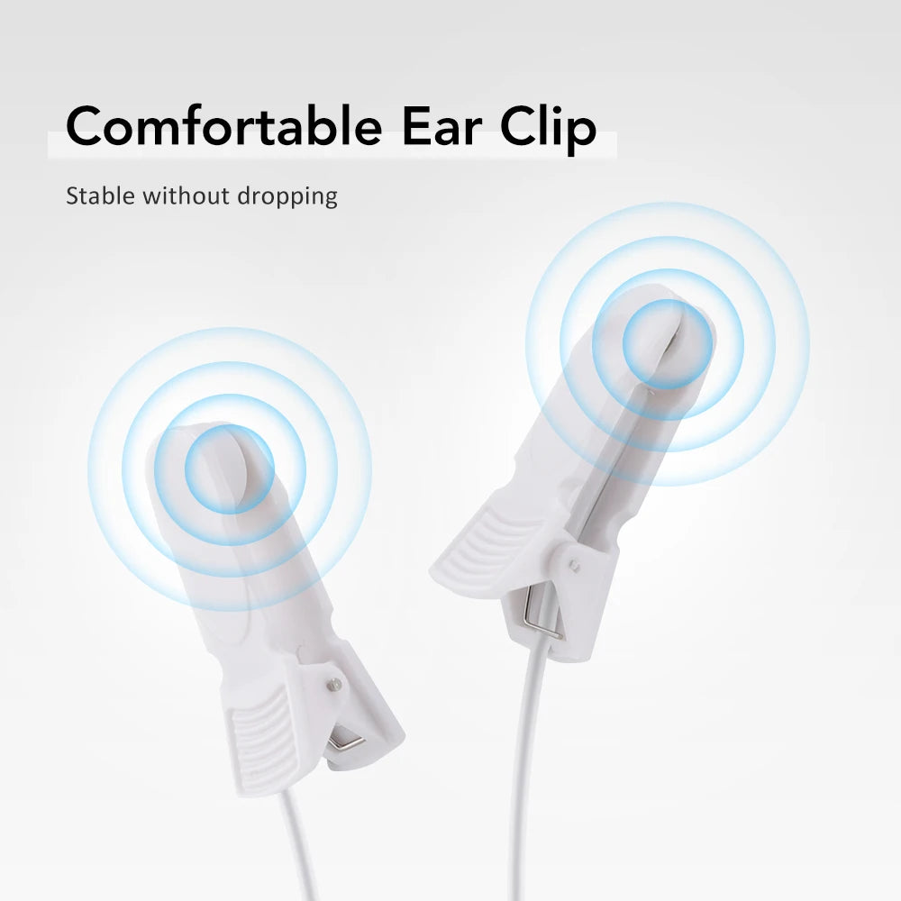 Handheld CES Sleep Aid Device Palm Pulse Massager for Insomnia Stress Anxiety Ear Clip Microcurrent Pressure Relief Help Sleep