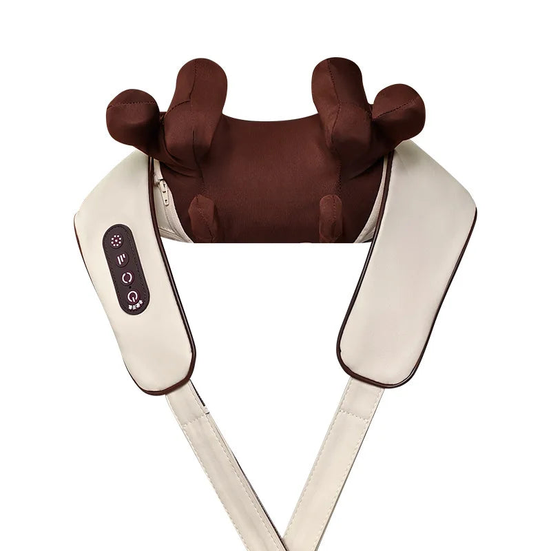 8-head Multifunctional Trapezius Massager - For Neck, Shoulder, Trapezius, Cervical Spine - with hot compress