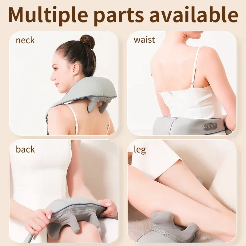 6-Head Multifunctional Body Massager - Neck, Shoulder, Trapezius Cervical Spine Massager (26W)