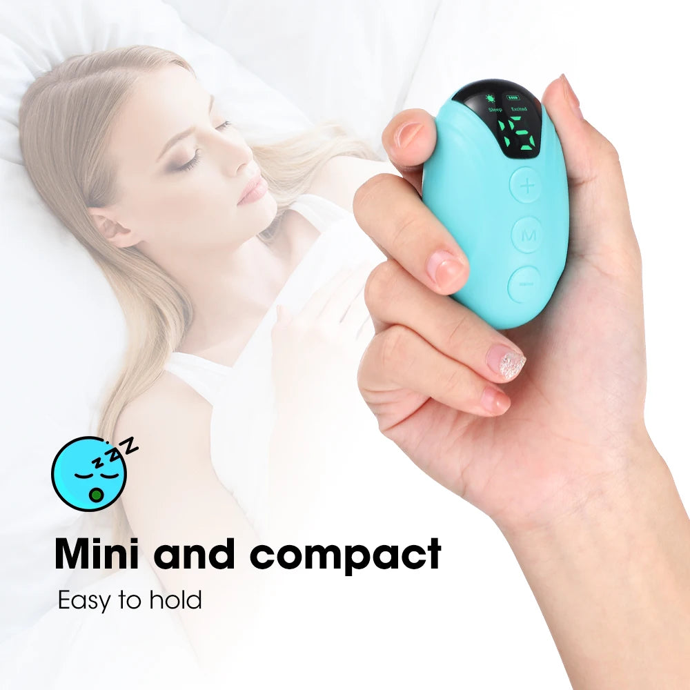 Handheld CES Sleep Aid Microcurrent EMS Pulse Device Hypnosis Insomnia Mental Stress Pressure Relief Anxiety Eliminat Relax