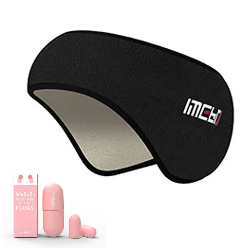 Earmuff Sleep Mask Plush Sleeping Mask Eyemuff Eye Cover For Warm Relax Plush Blindfold Eyes Bandage With Soundproof Earplugs