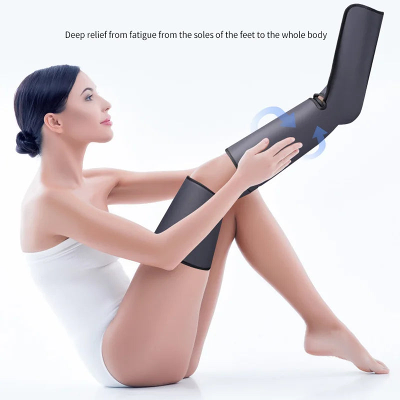 Electric Air Compression Foot Leg Massager Circulation health care Therapy Shiatsu Calf Thigh Compression Massage Pain Relief