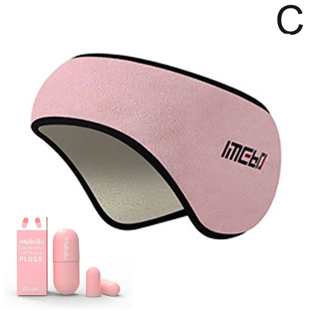 Earmuff Sleep Mask Plush Sleeping Mask Eyemuff Eye Cover For Warm Relax Plush Blindfold Eyes Bandage With Soundproof Earplugs