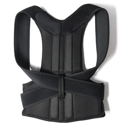 Adjustable unisex posture corrector brace. Hunchback correction, back alignment & claivicle support. Prevents slouching.