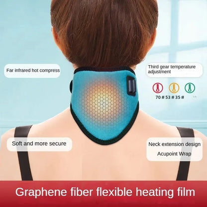Reliever Cervical Vertebra Fatigue Electric Neck Brace Heated Neck Health Care Therapy Neck Pain Relief Neck Protection  Tool