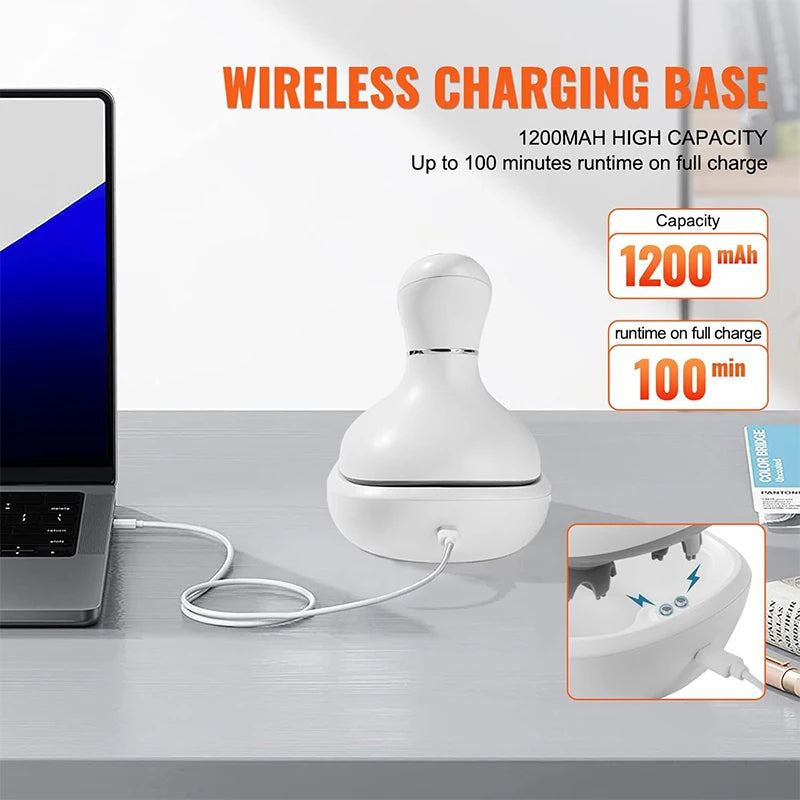 New Stress Relax Scalp Massager Rechargeable Prevent Hair Loss Kneading Vibrat Health Care Head Massager Promote Blood Circulat