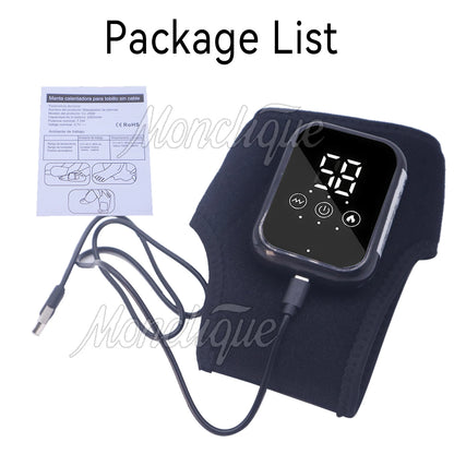 Electric Ankle Heat Massager Vibrator Foot Heating Wrist Band Guard Wrap Pad Sports Fitness Joint Care Heating Bracer Heath Care