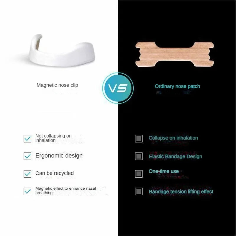 Sport Nasal Breathing Dilator Kits  Sleep Nasal Strips Nose Breathe Better Sleeping Anti Snoring Magnetic Nose Clip Nasal Strips