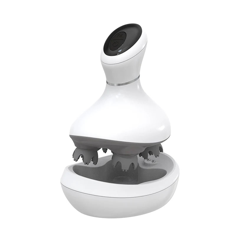 New Stress Relax Scalp Massager Rechargeable Prevent Hair Loss Kneading Vibrat Health Care Head Massager Promote Blood Circulat