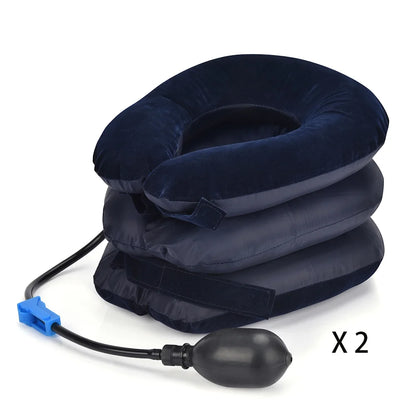 Air Inflatable Cervical Collar Neck Traction Tractor Support Massage Pillow Pain Relief Relax Health Care Neck Head Stretcher