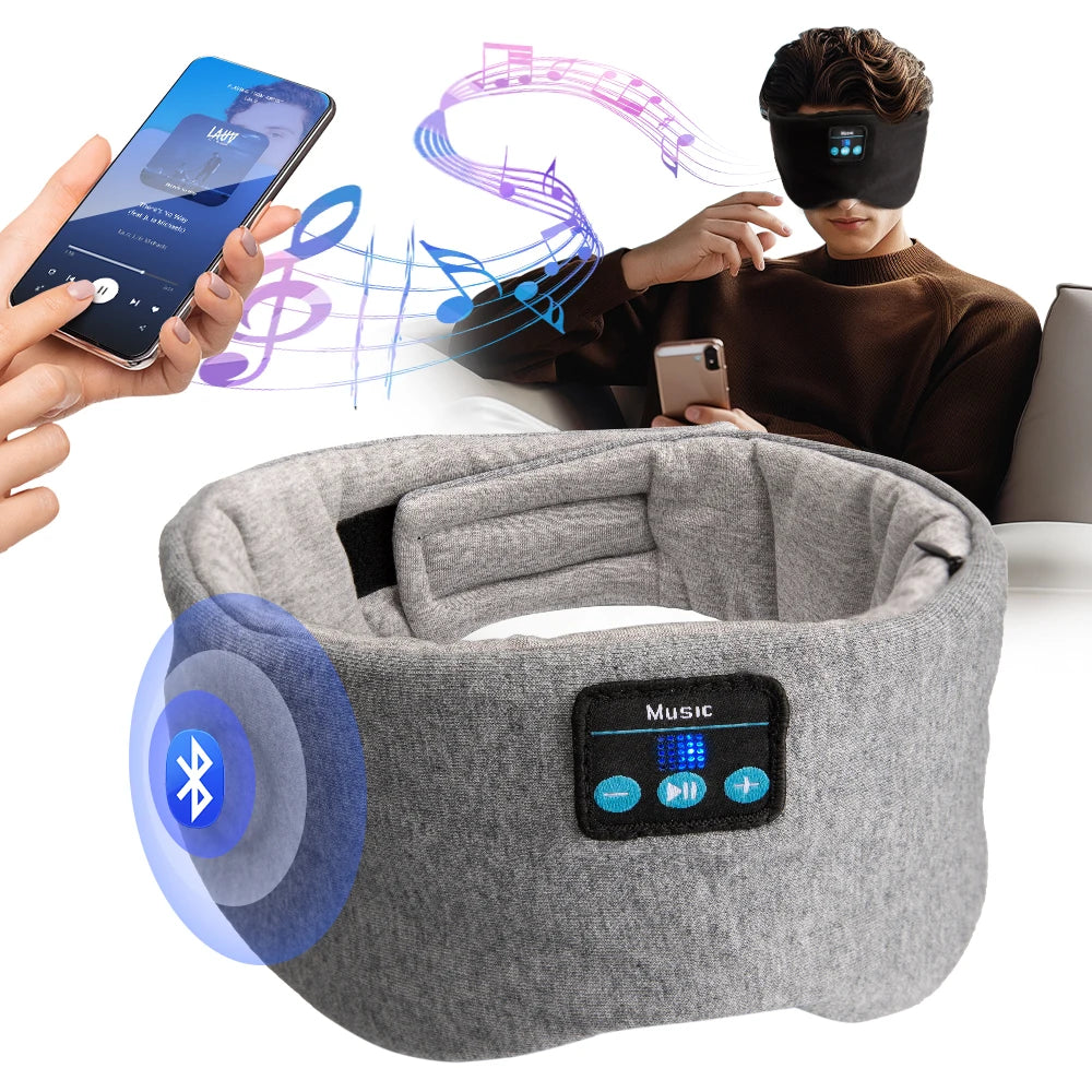 Mask for Sleep Headphones Bluetooth Travel 3D Eye Mask Music Play Sleeping Headphones Adjustable Music Eye Mask for Sleeping Aid