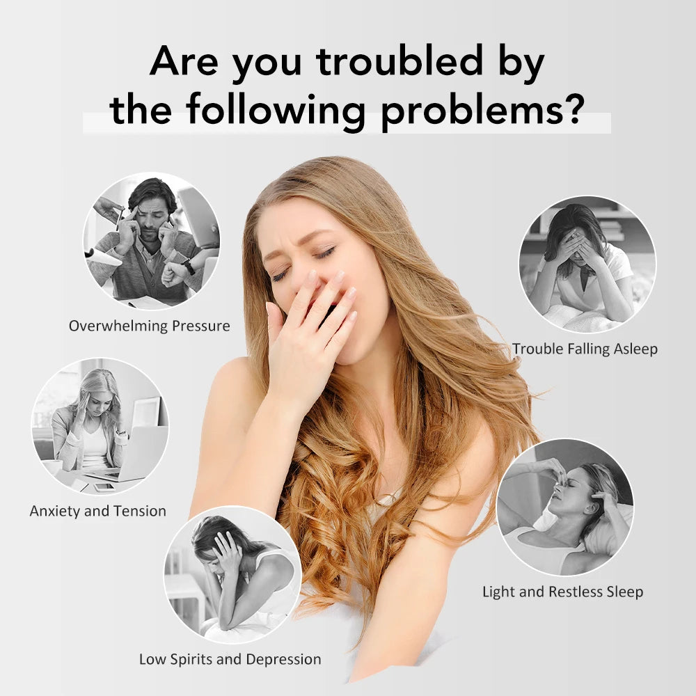 Handheld CES Sleep Aid Device Palm Pulse Massager for Insomnia Stress Anxiety Ear Clip Microcurrent Pressure Relief Help Sleep