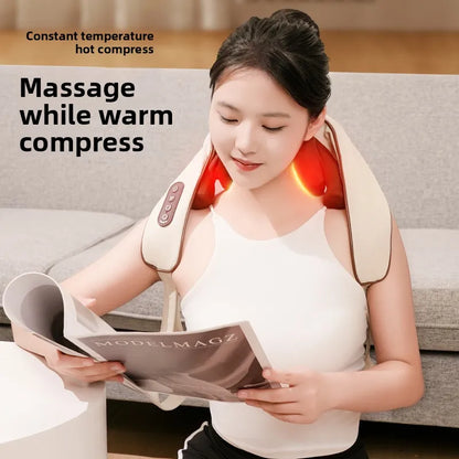 8-head Multifunctional Trapezius Massager - For Neck, Shoulder, Trapezius, Cervical Spine - with hot compress