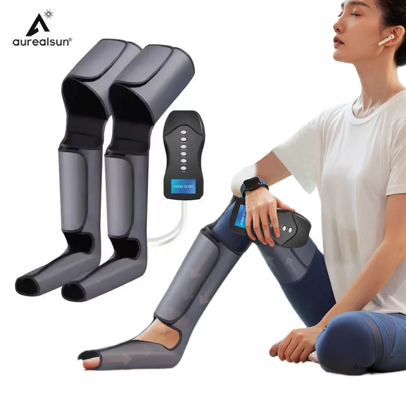 Electric Air Compression Foot Leg Massager Circulation health care Therapy Shiatsu Calf Thigh Compression Massage Pain Relief