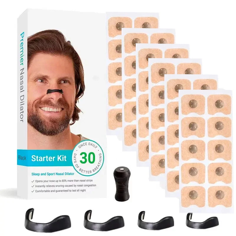 Sport Nasal Breathing Dilator Kits  Sleep Nasal Strips Nose Breathe Better Sleeping Anti Snoring Magnetic Nose Clip Nasal Strips