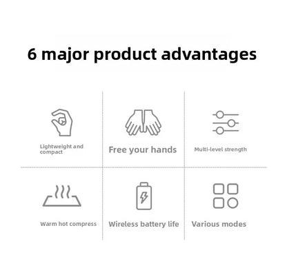 8-head Multifunctional Trapezius Massager - For Neck, Shoulder, Trapezius, Cervical Spine - with hot compress