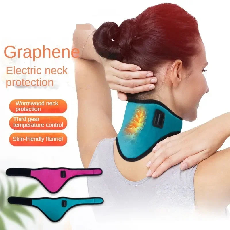 Reliever Cervical Vertebra Fatigue Electric Neck Brace Heated Neck Health Care Therapy Neck Pain Relief Neck Protection  Tool