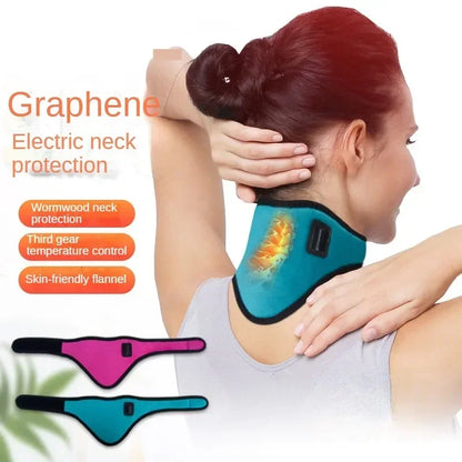 Reliever Cervical Vertebra Fatigue Electric Neck Brace Heated Neck Health Care Therapy Neck Pain Relief Neck Protection  Tool